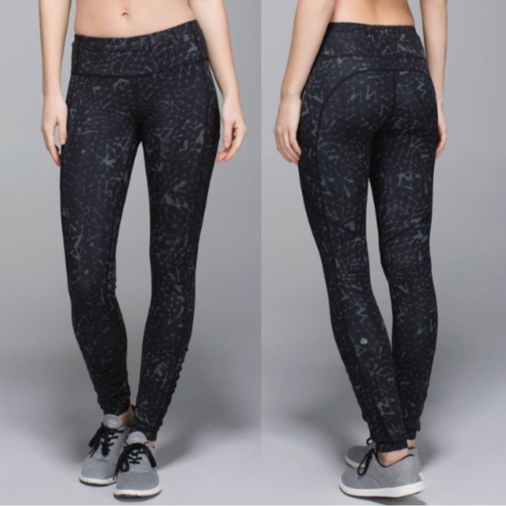 Lululemon Speed Tight III - Crushed Coal Print